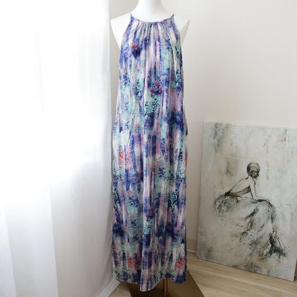 A.n.a Multicolor maxi dress size M - Picture 1 of 5